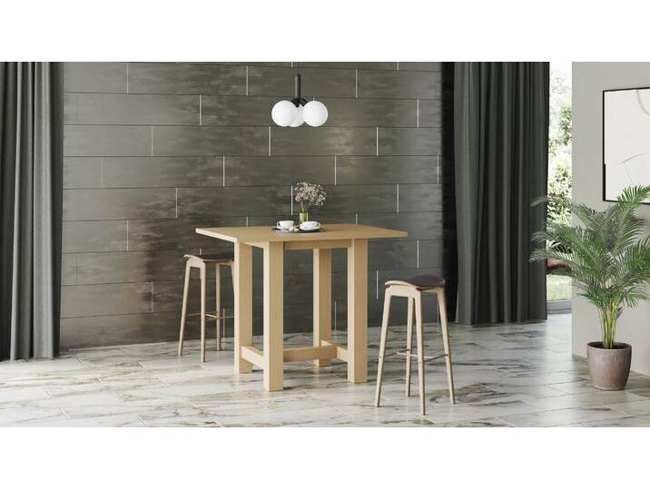 Hochtisch mit Fußablage Ahorn (euro­päisch) von PICKAWOOD