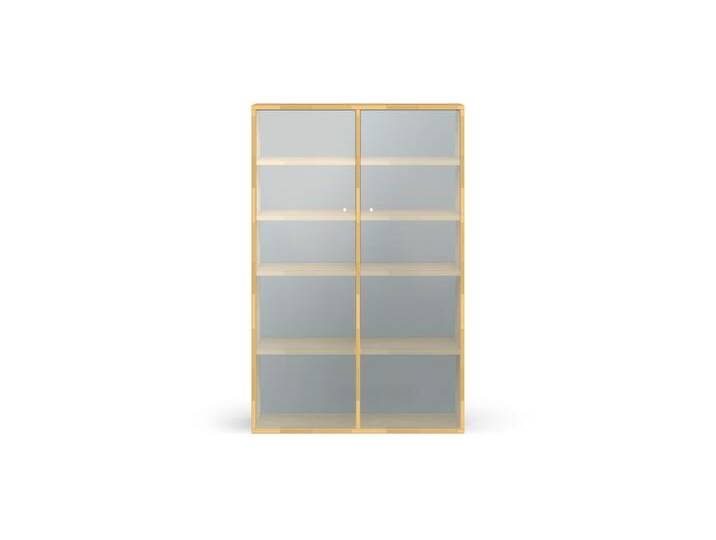 Klassische Vitrine nach Maß - Regal mit Glastüren Buche von PICKAWOOD
