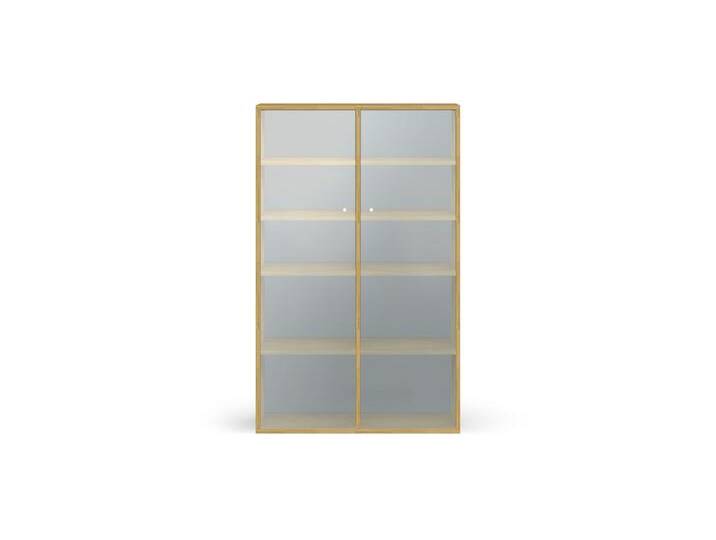 Klassische Vitrine nach Maß - Regal mit Glastüren Eiche von PICKAWOOD