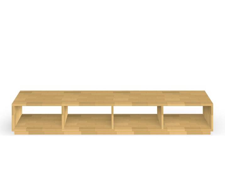 Langes Lowboard aus Massivholz nach Maß Buche von PICKAWOOD