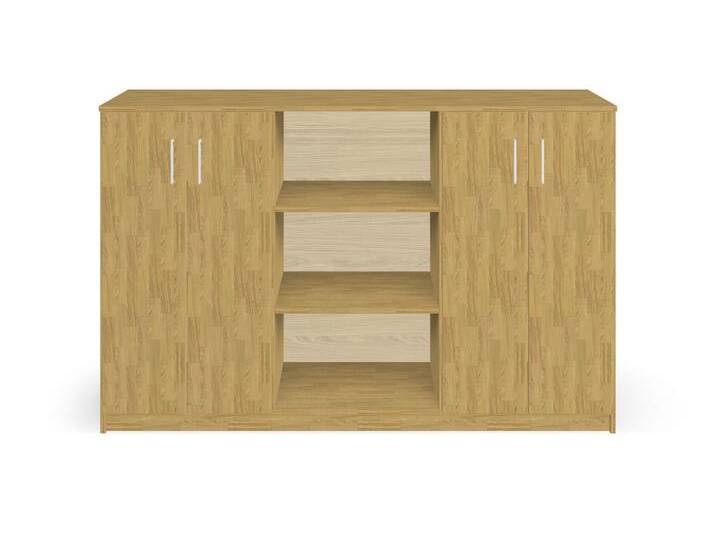 Niedriger Aktenschrank Eiche von PICKAWOOD