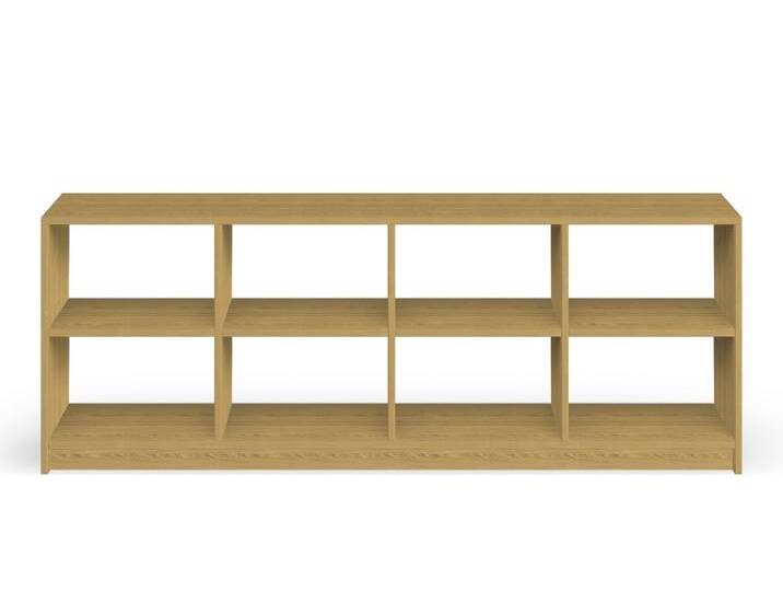 Niedriges Regal aus Massivholz Eiche von PICKAWOOD
