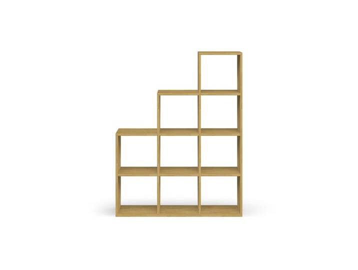 Offener Aktenschrank mit Stufen Eiche von PICKAWOOD