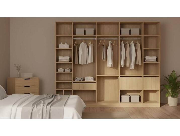 Offener Kleiderschrank mit vielen Optionen - Dein Schrank nach Maß gestalten Premium Dekore Offener Kleiderschrank mit vielen Optionen - Dein Schrank nach Maß gestalten Premium Dekore von PICKAWOOD