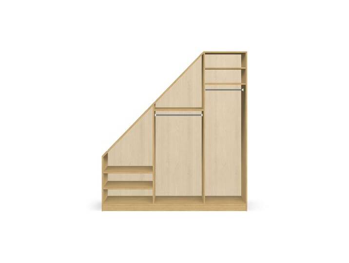 Pickawood Dachschrägenschrank nach Maß Premium Dekore von PICKAWOOD
