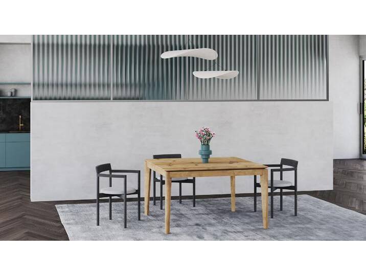 Quadratischer Tisch aus Eiche Eiche von PICKAWOOD