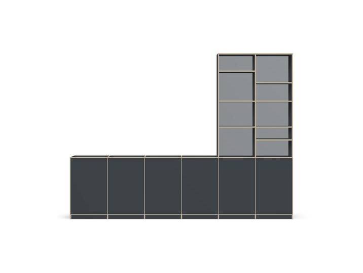 Regalsystem mit Materialmix - Bücherregal mit bunten Türen - Maßanfertigung Premium Dekore Regalsystem mit Materialmix - Bücherregal mit bunten Türen - Maßanfertigung Premium Dekore von PICKAWOOD