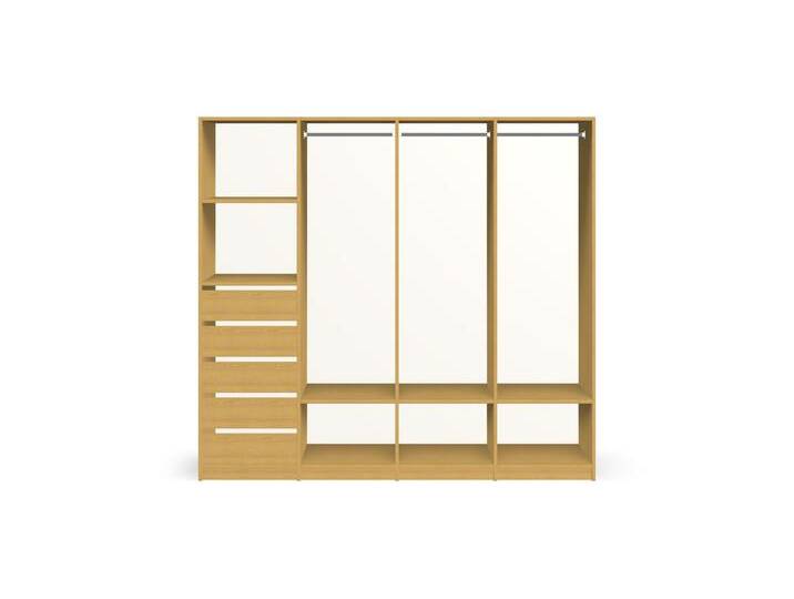 Schlafzimmer-Kleiderschranksystem nach Maß Echtholz Furnier von PICKAWOOD
