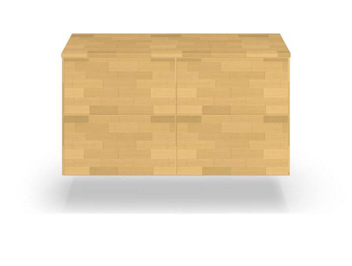 Schlichte Wandkommode - Hängeschrank mit vielen Optionen Buche von PICKAWOOD