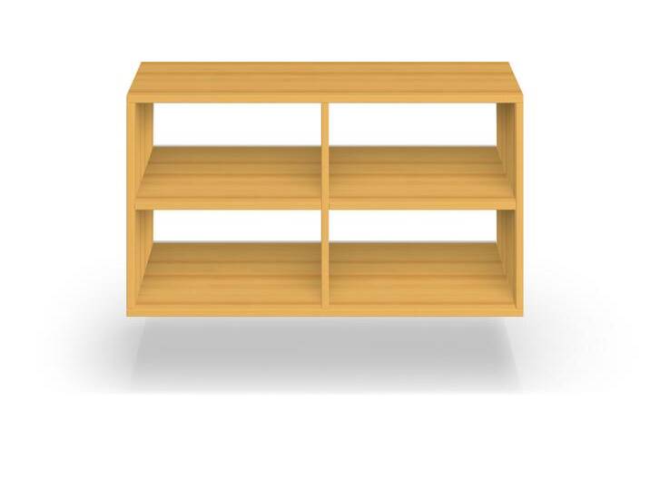 Schlichtes Hängesideboard aus Erle Erle Schlichtes Hängesideboard aus Erle Erle von PICKAWOOD