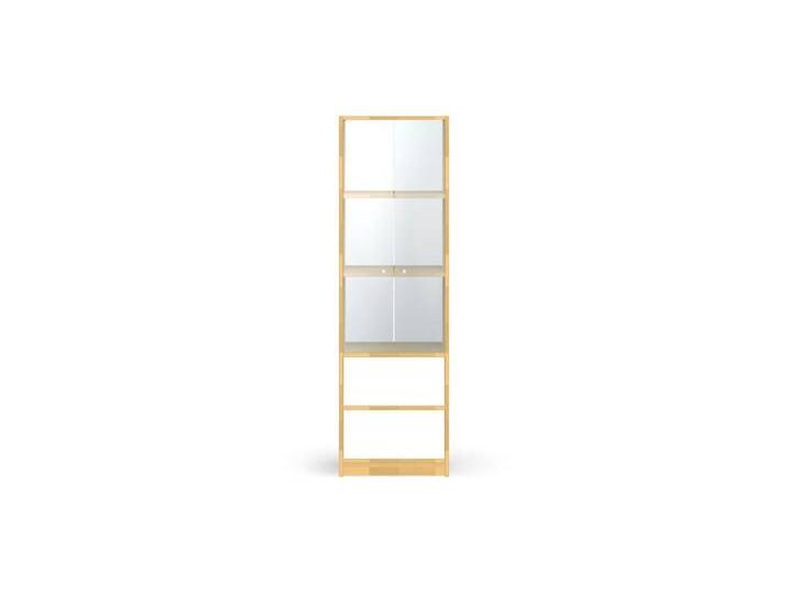 Schmaler Vitrinenschrank nach Maß - Vitrine mit vielen Optionen Buche von PICKAWOOD