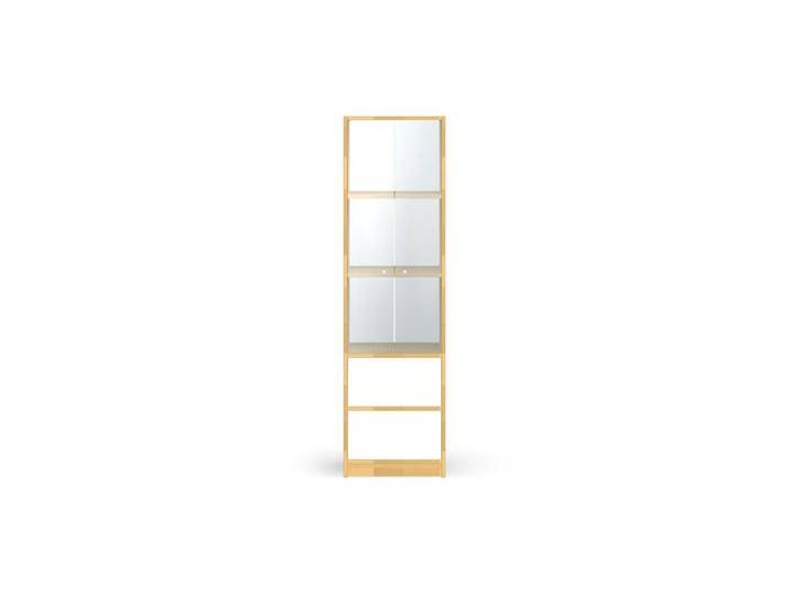 Schmaler Vitrinenschrank nach Maß - Vitrine mit vielen Optionen Buche von PICKAWOOD