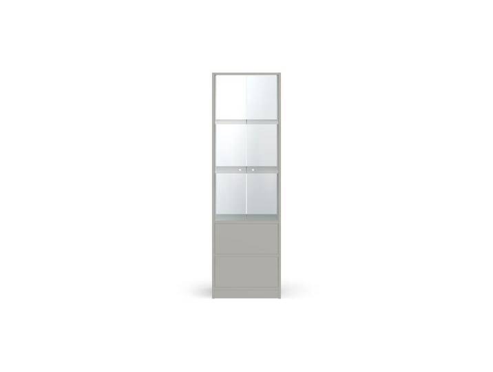 Schmaler Vitrinenschrank nach Maß - Vitrine mit vielen Optionen Premium Dekore von PICKAWOOD