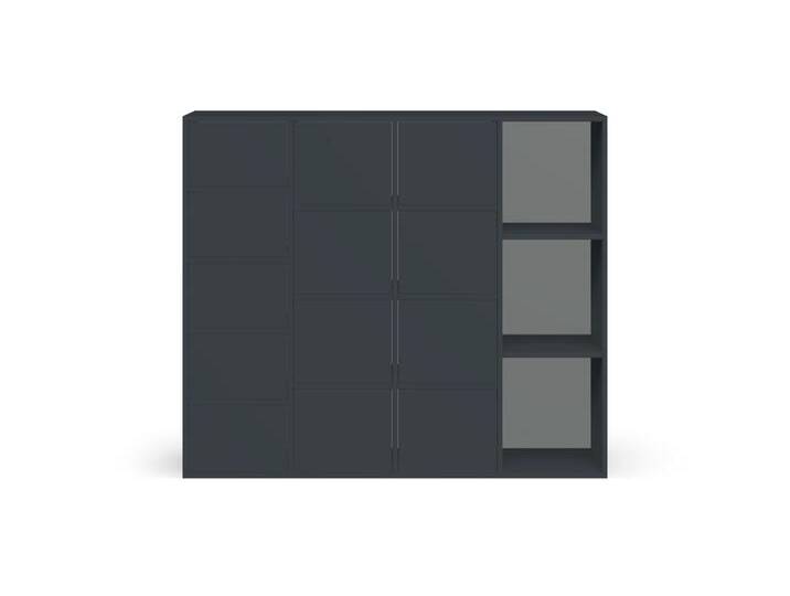 Schwarzer Apothekerschrank MDF Lackiert von PICKAWOOD
