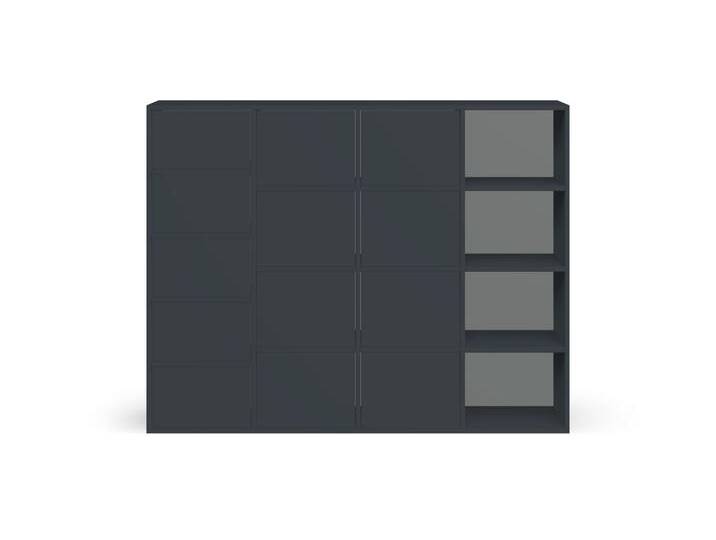 Schwarzer Apothekerschrank MDF Lackiert von PICKAWOOD