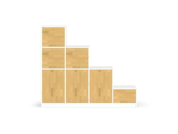 Stufenregal mit Türen MDF Beschichtet von PICKAWOOD