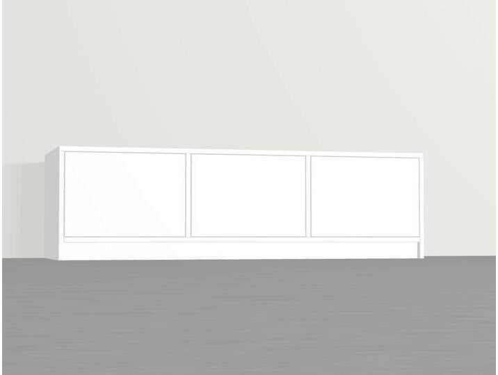 Tiefes schlichtes Lowboard – kostenlose Holzmuster MDF Beschichtet von PICKAWOOD