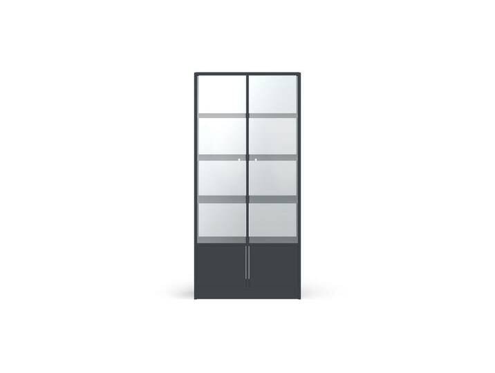 Vitrine mit Flügeltüren - Vitrinenschrank mit vielen Optionen Premium Dekore von PICKAWOOD