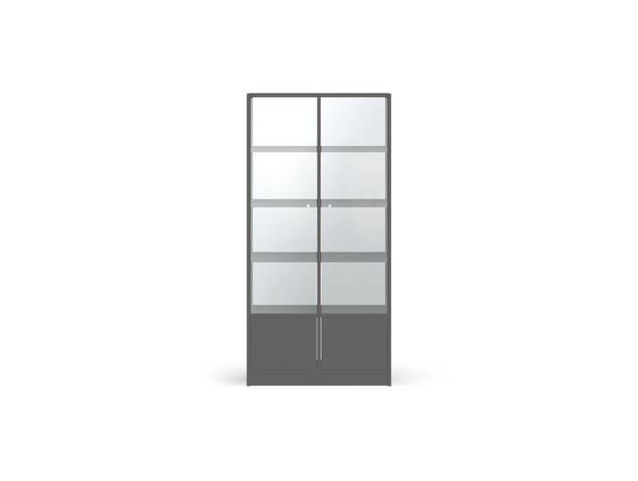 Vitrine mit Flügeltüren - Vitrinenschrank mit vielen Optionen Premium Dekore von PICKAWOOD