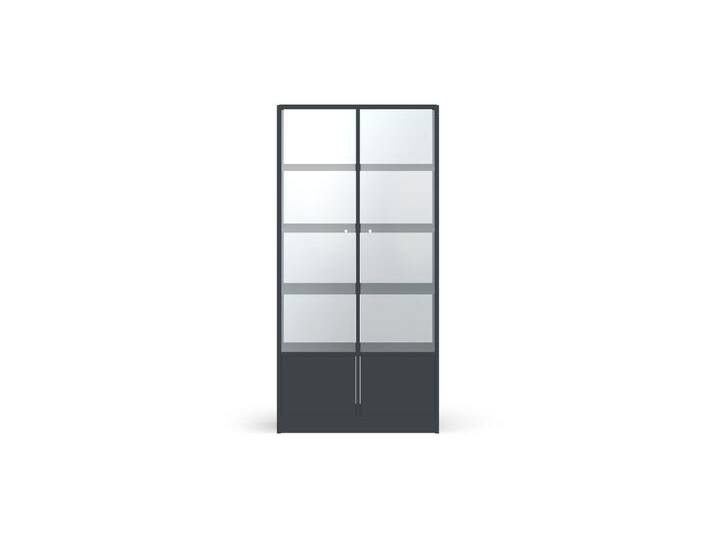 Vitrine mit Flügeltüren - Vitrinenschrank mit vielen Optionen Premium Dekore von PICKAWOOD