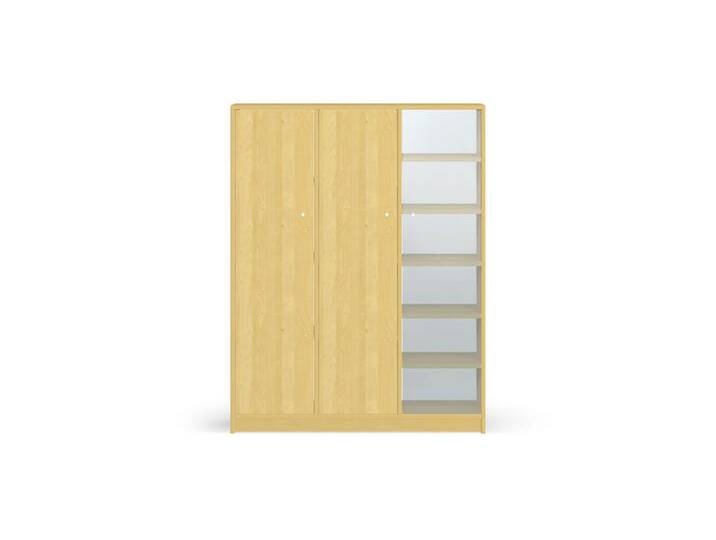 Vitrinenschrank aus Massivholz nach Maß Birke von PICKAWOOD