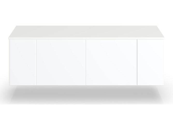 Weißes Hängesideboard nach Maß - Hängeschrank mit vielen Optionen MDF Beschichtet von PICKAWOOD