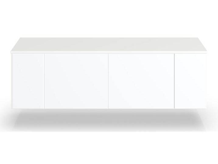 Weißes Hängesideboard nach Maß - Hängeschrank mit vielen Optionen MDF Beschichtet von PICKAWOOD
