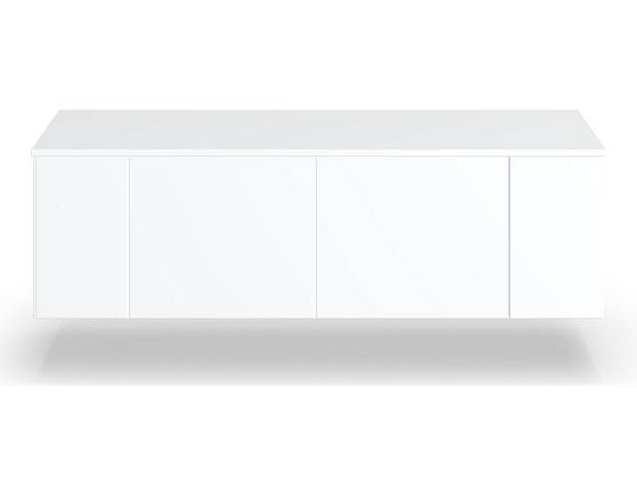 Weißes Hängesideboard nach Maß - Hängeschrank mit vielen Optionen MDF Lackiert von PICKAWOOD