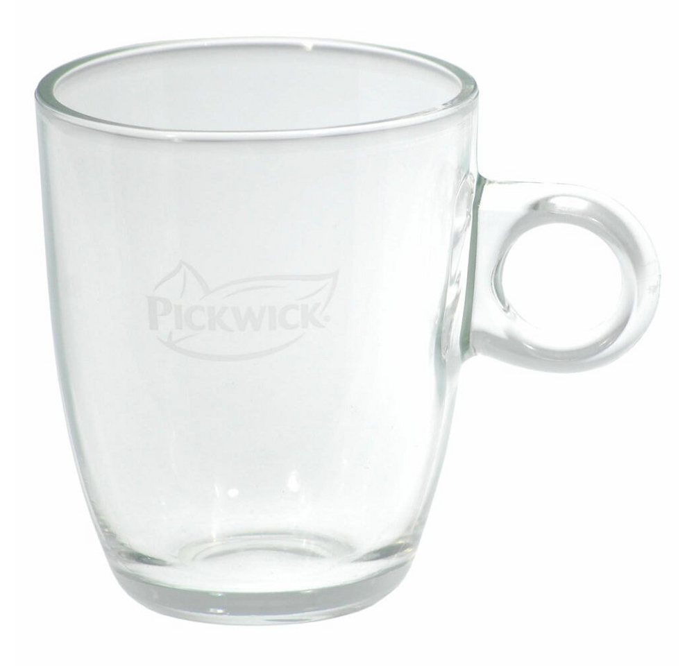 PICKWICK Teeglas Tee Glas hitzebeständig, Becher mit Henkel, 250 ml, Glas von PICKWICK