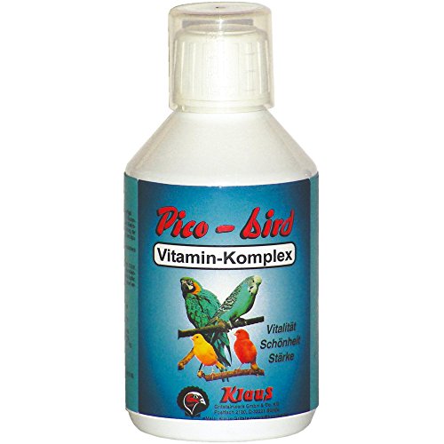 PICO-BIRD - Vitaminkomplex - 250 ml - enthält die wichtige Vitamine für die Zuchtsaison, Mauserzeit und Ausstellungszeit bei Zier- und Singvögel von KLAUS