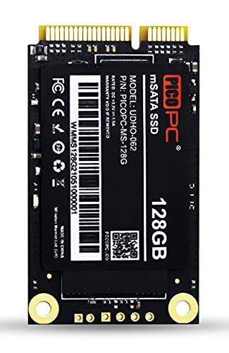 PICOPC SSD 128 GB mSATA 3.0 (6 Gb/s) SSD 3D NAND SATA3 interne Solid State Drive von PICOPC