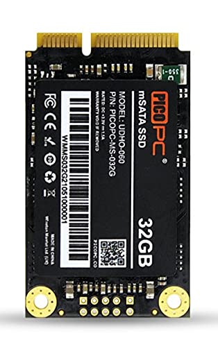PICOPC SSD 32 GB mSATA 3.0 (6 Gb/s) SSD 3D NAND SATA3 interne Solid State Drive von PICOPC