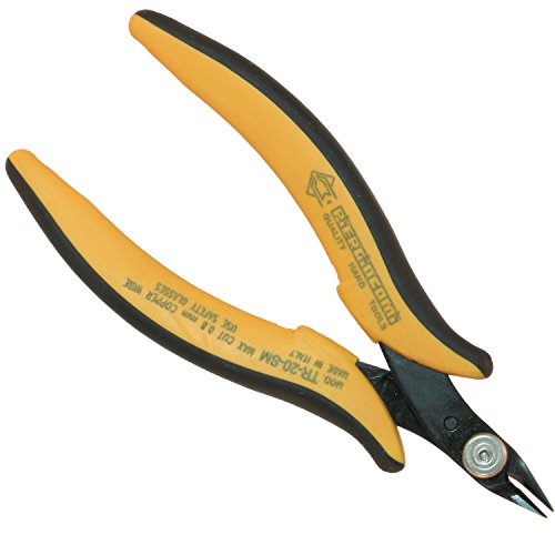 Piergiacomi Glattschnitt Micro soft-Drahtschneider Abgerundeten Ecken Max Kupferdraht, 20 awg, Durchmesser 0,8 mm, Stahlwandstärke 2 mm, 1 Stück, TR20SM von PIERGIACOMI
