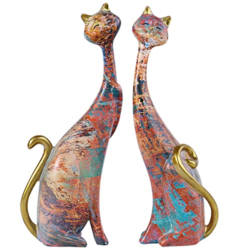 PIGPIGFLY Graffiti-Ornamente,Harz Paar Katzen,Deko Wohnzimmer,Home Store Dekoration, Bürodekorationen,Tierdekoration,Geschenk PIGPIGFLY Graffiti-Ornamente,Harz Paar Katzen,Deko Wohnzimmer,Home Store Dekoration, Bürodekorationen,Tierdekoration,Geschenk von PIGPIGFLY