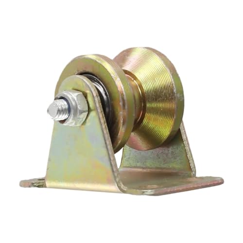 Groove Pulley Wheel Block, 1PC V-Groove Sliding Gate Casters Heavy Duty Rigid Roller for Inverted V-Track Rolling for Doors(95mm)(80mm) von PIGYMMLFX