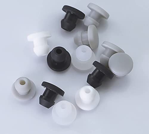 Gummi-Lochstopfen, 5 Stück/Set Aufsteck-Lochstopfen Silikonkautschuk 2, mm ~ 50,6 Kappen Dichtungsstopfen Staubdichter Lochstopfen Temperaturbeständigkeit 250 °C -40(Transparent,A 7.5mm) von PIGYMMLFX
