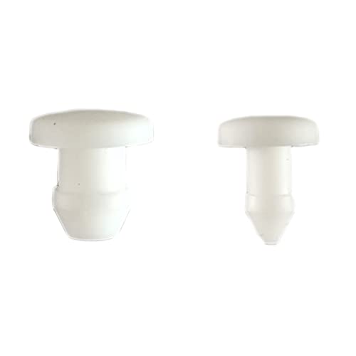 Gummi-Lochstopfen, 5 Stück Gummikappen Konische Stopfenabdeckung Aufsteckdichtung Blindstopfen Endkappen Dichtungsstopfen 9 mm Weiß(7.5mm) von PIGYMMLFX