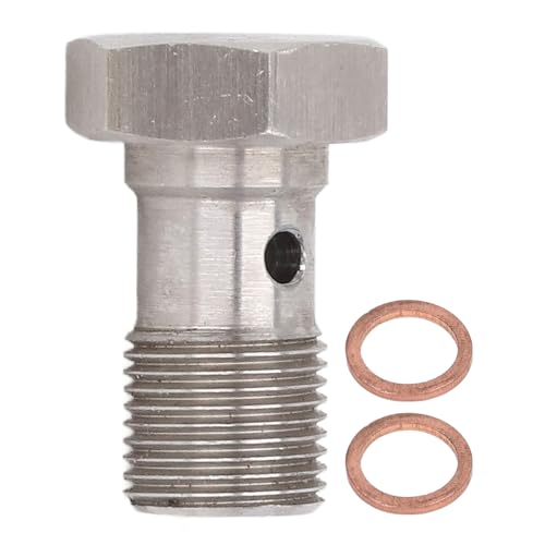 Universal-Bremsleitungsverschraubungen, metrisch, Adapter, Hohlschrauben, Schlauchleitungsverschraubung mit Unterlegscheiben for Bremskupplungsleitungen, Turbo-Ölzufuhr(M10*1.0mm) von PIGYMMLFX