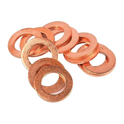 Unterlegscheiben for Schrauben, Flachdichtring-Dichtungsscheiben aus Messing und Kupfer(M14x18x1.5(20pcs)) von PIGYMMLFX