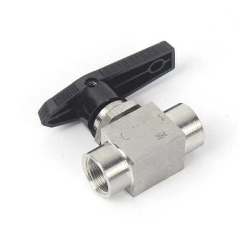 1PCS 1/8" 1/4" 3/8" 1/2" 3/4" 1" BSP/NPT Innengewinde 304 Edelstahl Zweiwege-Kugelhahn for Hochtemperaturwasser, Gas und Öl(BSPT,0.5 Inch) von PIHWGUVD