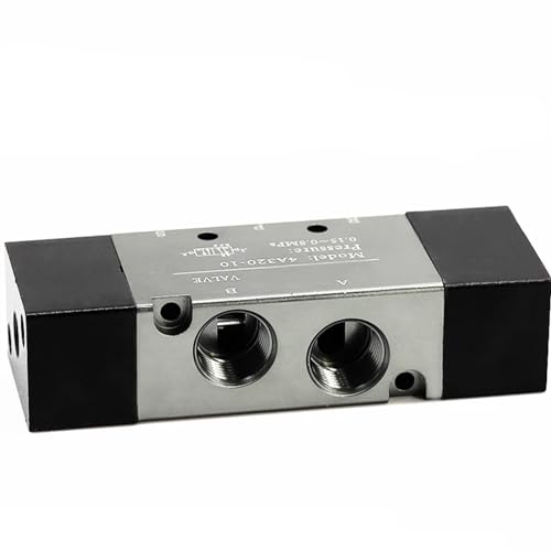 PIHWGUVD 1 Stück 4A110/120-06 4A210/220-08 4A310/320-10 Zwei-Positionen-Fünfwege-Umkehrventil zur Luftsteuerung(4A410-15) von PIHWGUVD