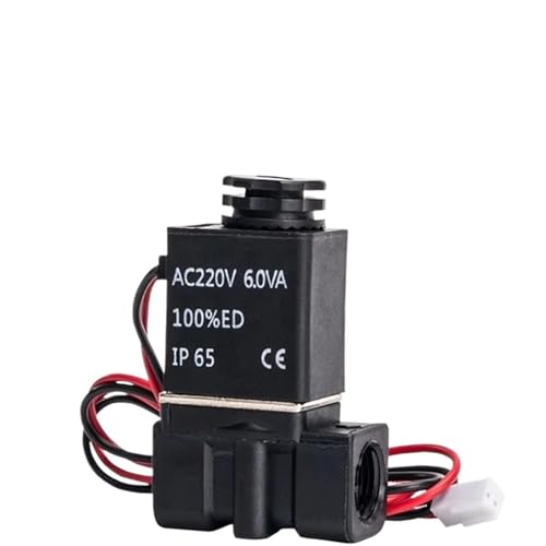 PIHWGUVD 2P025-06 1/8 Zoll 2P025-08 1/4 Zoll BSP 2 Positionen 2-Wege Wasser Luft Gas Öl Magnetventil Flusskontrolle NC 12VDC 24VDC 220VAC (2P025-08, DC24V) von PIHWGUVD