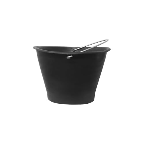 PIKAPPA 620 Eco Plastikeimer komplett mit seitlichen Griffen und Griff. Farbe: Schwarz. von PIKAPPA
