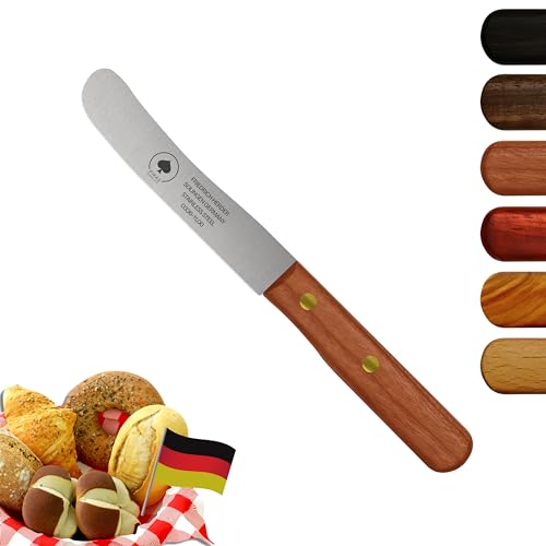 PIKAS - Solingen Messer mit edlem Kirsch Holzgriff, Premium Buckelmesser mit rostfreier Klinge aus Chrom-Stahl, extra scharfes Küchenmesser dank Dünnschliff & Handabzug, Made in Germany von PIKAS SINCE 1727