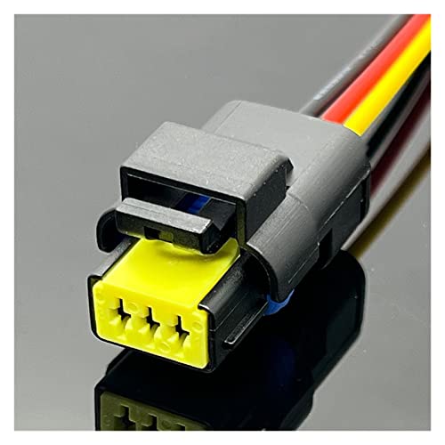 Hengliang Store 2 3 4 5 6 Pin FCI CON-391 Blinker FO Lampenstecker Kabelbaum Auto Elektrischer Wasserdichter Stecker Passend for Renault Peugeot Citroen (Color : 3Pin Female, Size : 1 Pc with 15cm W von PIKETU