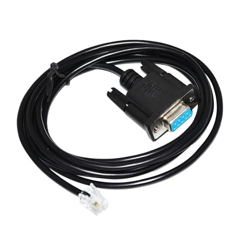 RS232 D-SUB 9-Pin DB9 FEALE auf RJ9 RJ11 4P4C Stecker Fit PC auf Manual Controller C/LET-RON NEXSTAR AVX Montagestecker (Size : 5M) von PIKETU