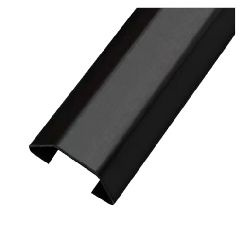 Kabelkanal aus Edelstahl, 1 m Kabelführungskanal for unter dem Schreibtisch, Decke, Ecke, Boden, Kabel-Organizer-Abdeckung, 1 Stück(Black,60mmx15mmx40mm) von PIKITER