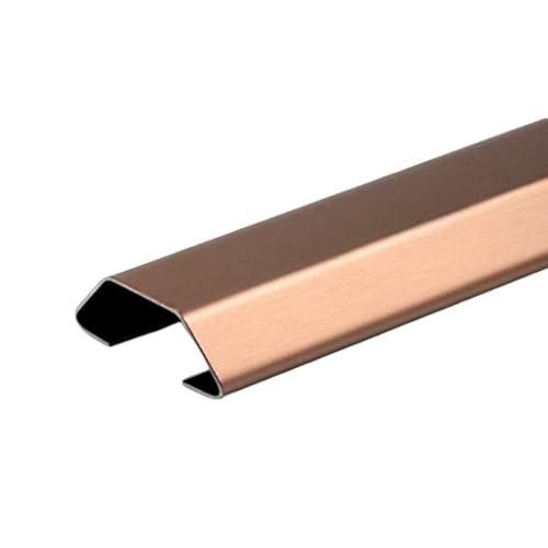 Kabelkanal aus Edelstahl, 1 m Kabelführungskanal for unter dem Schreibtisch, Decke, Ecke, Boden, Kabel-Organizer-Abdeckung, 1 Stück(Rose gold,50mmx16mmx30mm) von PIKITER