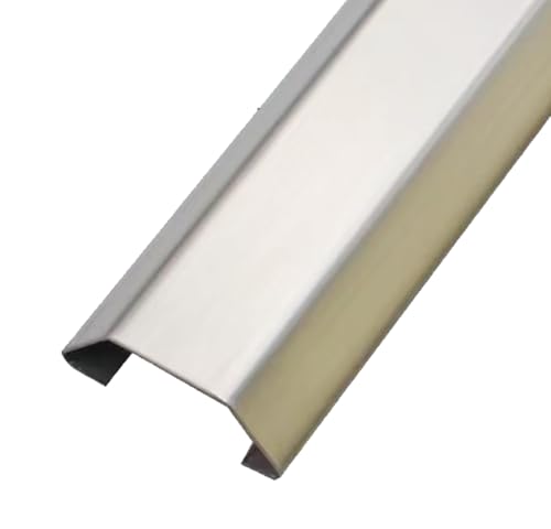 Kabelkanal aus Edelstahl, 1 m Kabelführungskanal for unter dem Schreibtisch, Decke, Ecke, Boden, Kabel-Organizer-Abdeckung, 1 Stück(Silver,20mmx9mmx9mm) von PIKITER