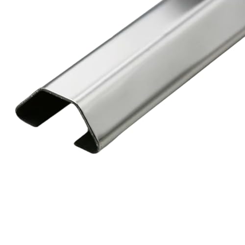 Kabelkanal aus Edelstahl, 1 m Kabelführungskanal for unter dem Schreibtisch, Decke, Ecke, Boden, Kabel-Organizer-Abdeckung, 1 Stück(White,20mmx9mmx9mm) von PIKITER
